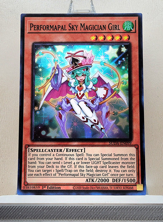 Yugioh! 1x Performapal Sky Magician Girl (SUDA - Super Rare) 1st Edition