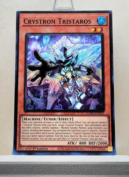 Yugioh! 1x Crystron Tristaros (SUDA - Super Rare) 1st Edition