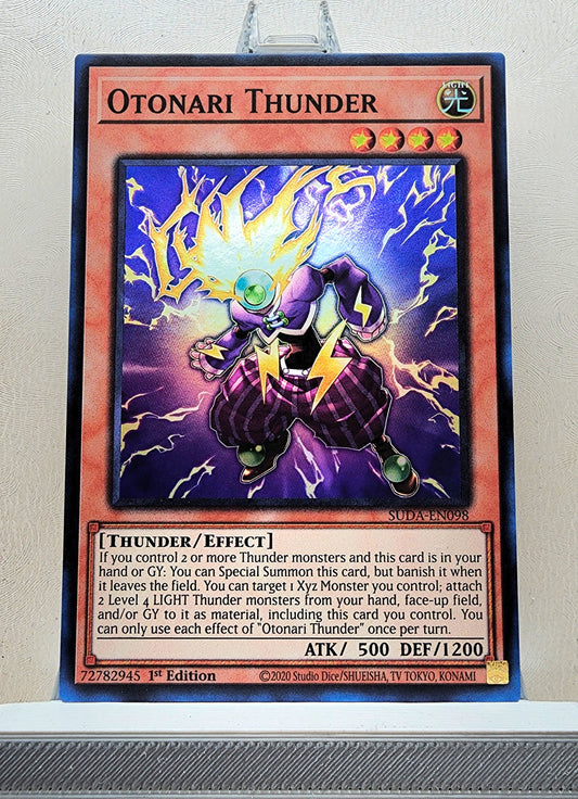 Yugioh! 1x Otonari Thunder (SUDA - Super Rare) 1st Edition