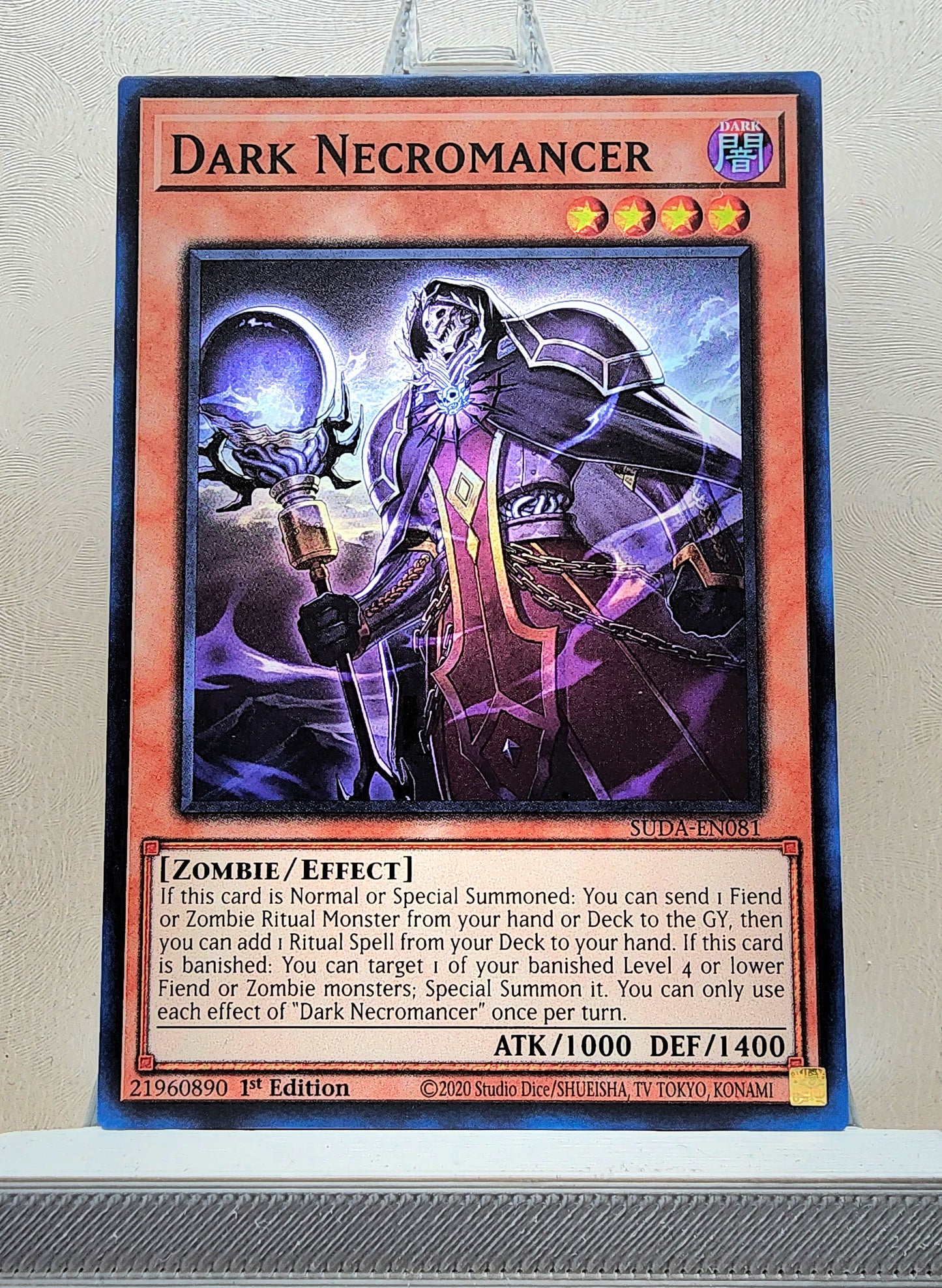 Yugioh! 1x Dark Necromancer (SUDA - Super Rare) 1st Edition