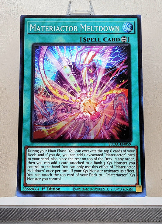 Yugioh! 1x Materiactor Meltdown (SUDA - Super Rare) 1st Edition