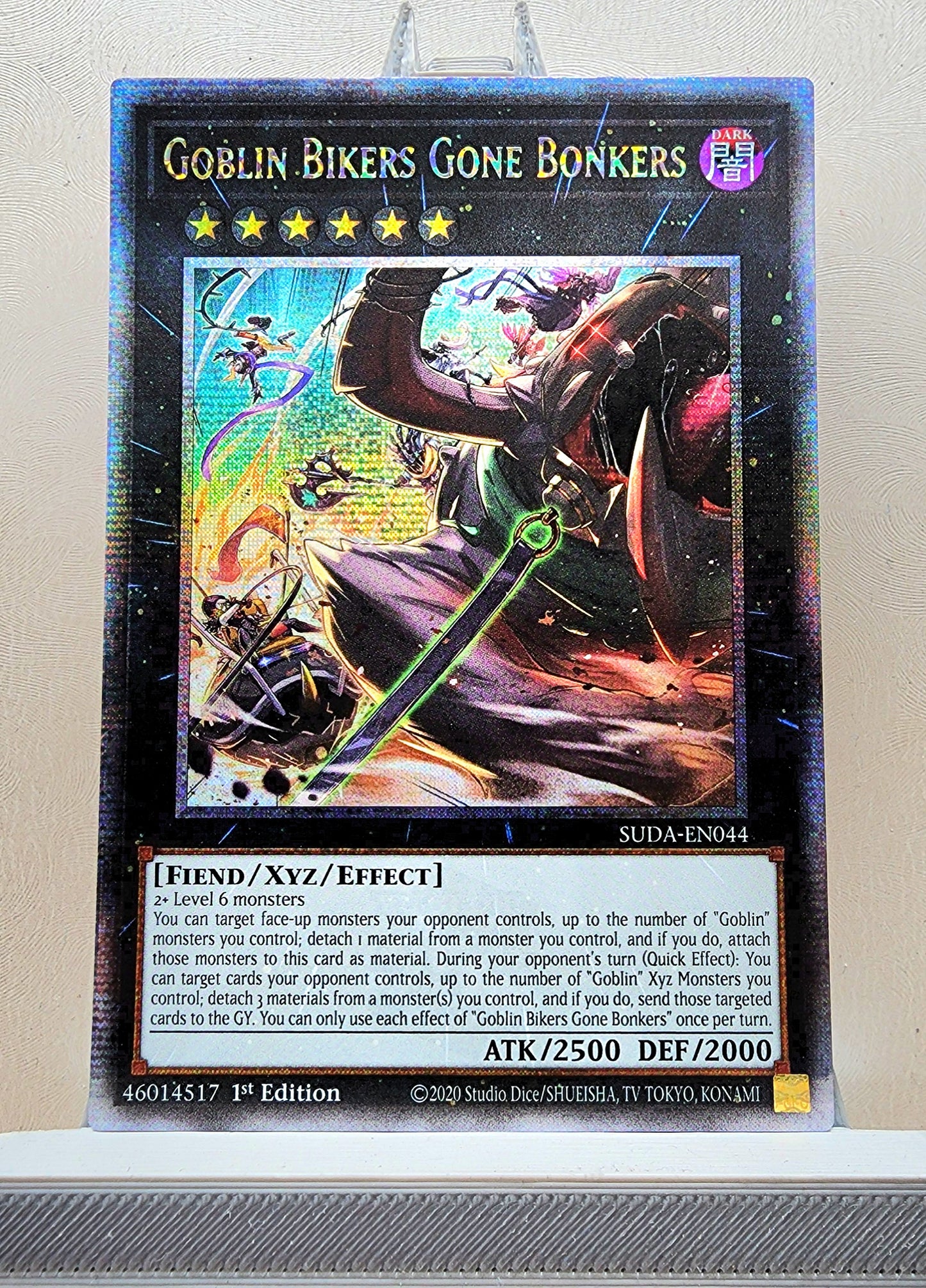 Yugioh! 1x Goblin Bikers Gone Bonkers (SUDA - Quarter Century Secret Rare) 1st Edition