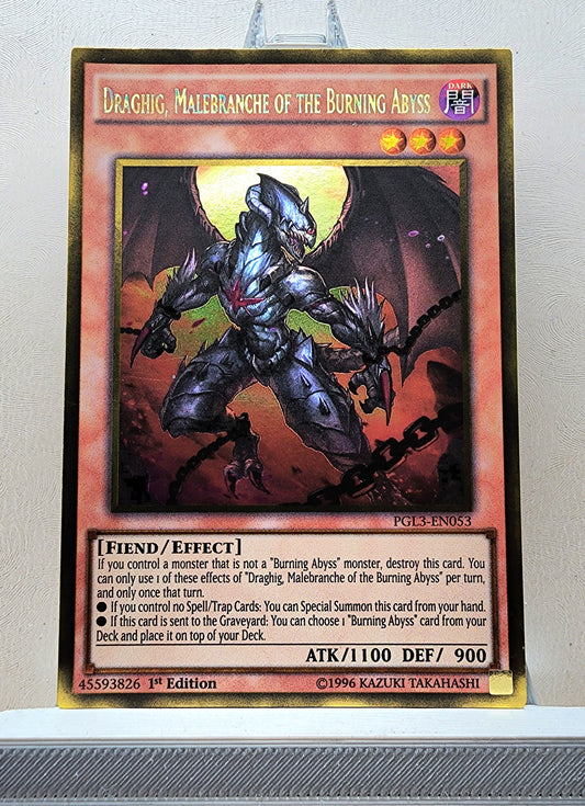 Yugioh! 1x Draghig, Malebranche of the Burning Abyss (PGL3 - Gold Rare) 1st Edition