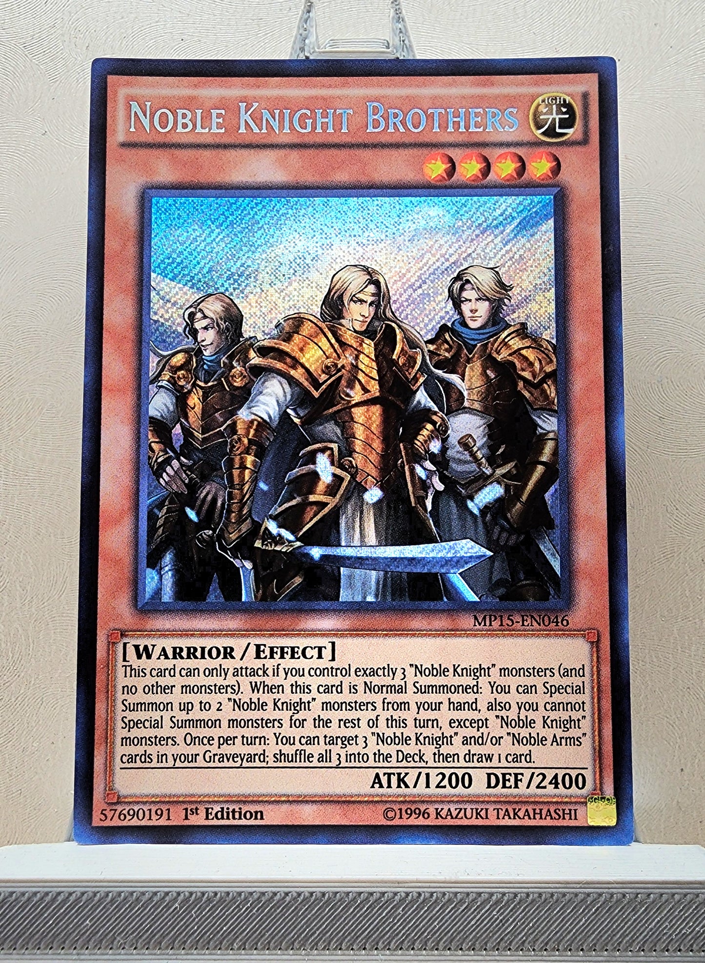 Yugioh! 1x Noble Knight Brothers (MP15 - Secret Rare) 1st Edition