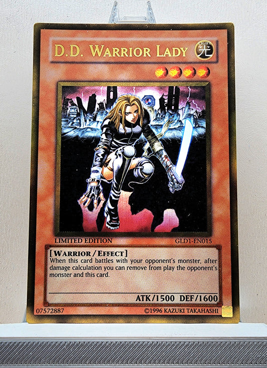 Yugioh! 1x D.D. Warrior Lady (GLD1 - Gold Rare) Limited Edition