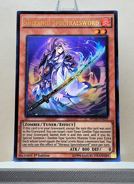 Yugioh! 1x Shiranui Spectralsword (MP16 - Ultra Rare) 1st Edition