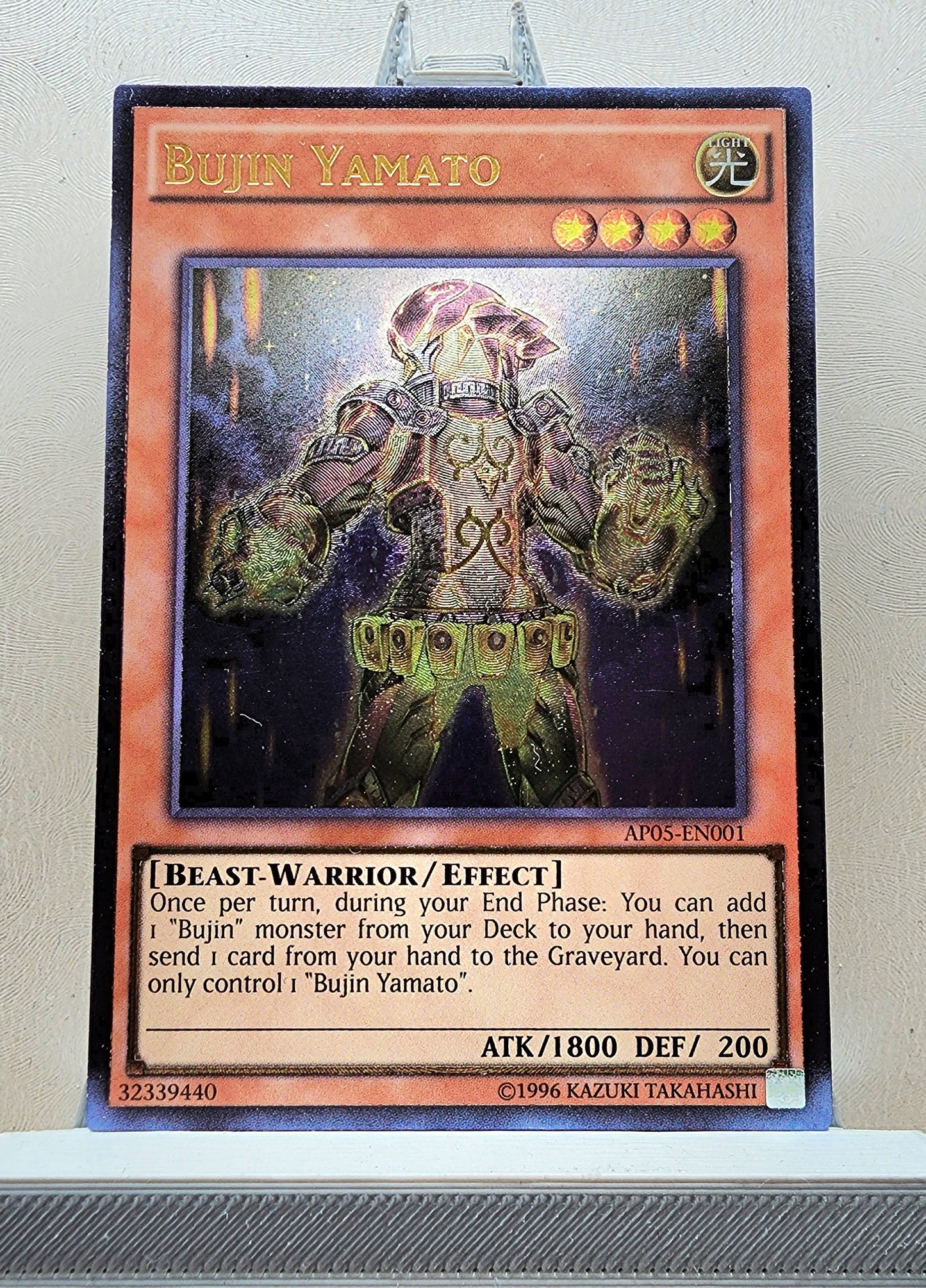 Yugioh! 1x Bujin Yamato (AP05 - Ultimate Rare) Unli Edition