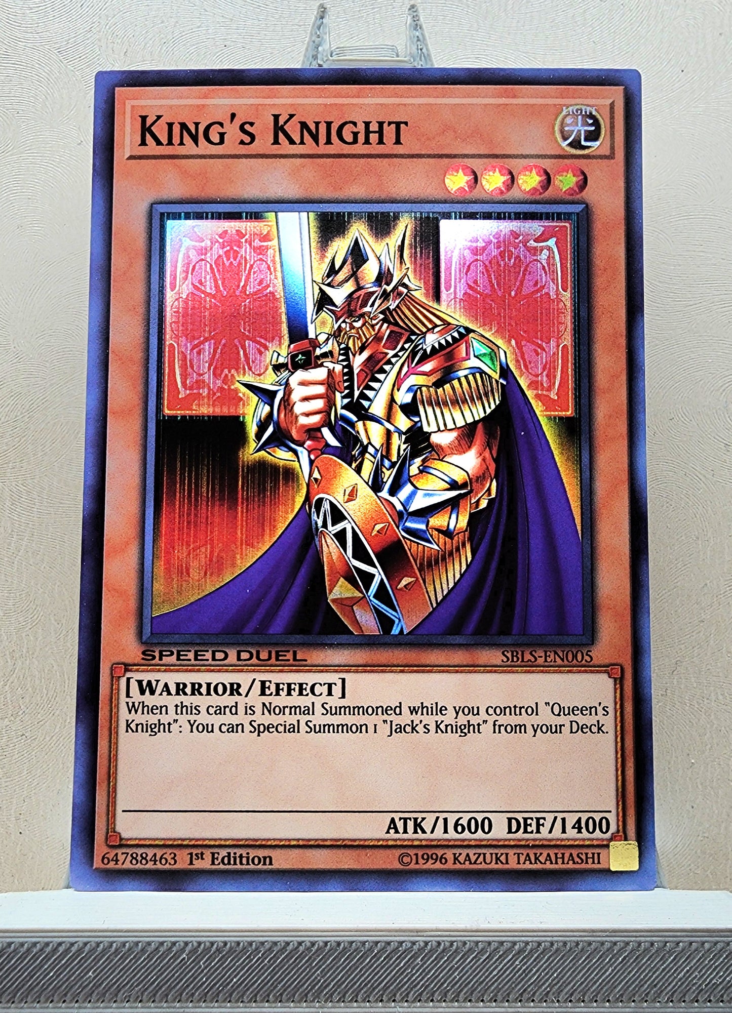 Yugioh! 1x King's Knight (SBLS - Super Rare) 1st Edition