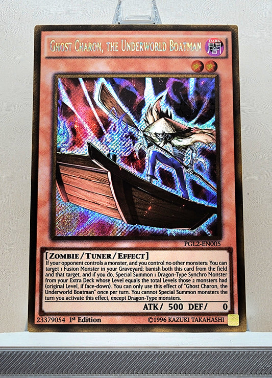 Yugioh! 1x Ghost Charon, the Underworld Boatman (PGL2 - Gold Secret Rare) 1st/Unli Edition
