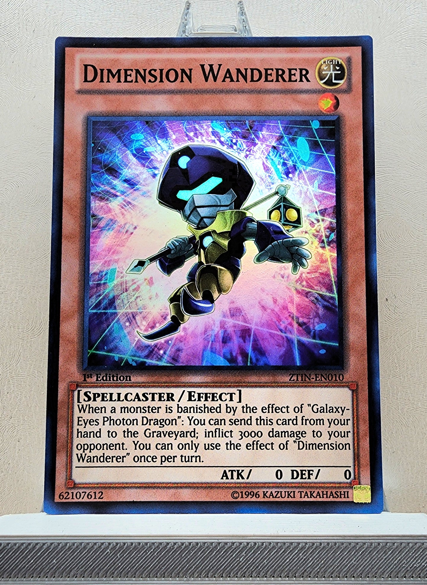 Yugioh! 1x Dimension Wanderer (ZTIN - Super Rare) 1st Edition