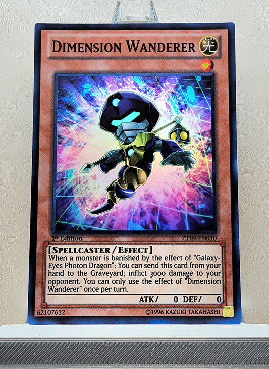Yugioh! 1x Dimension Wanderer (ZTIN - Super Rare) 1st Edition