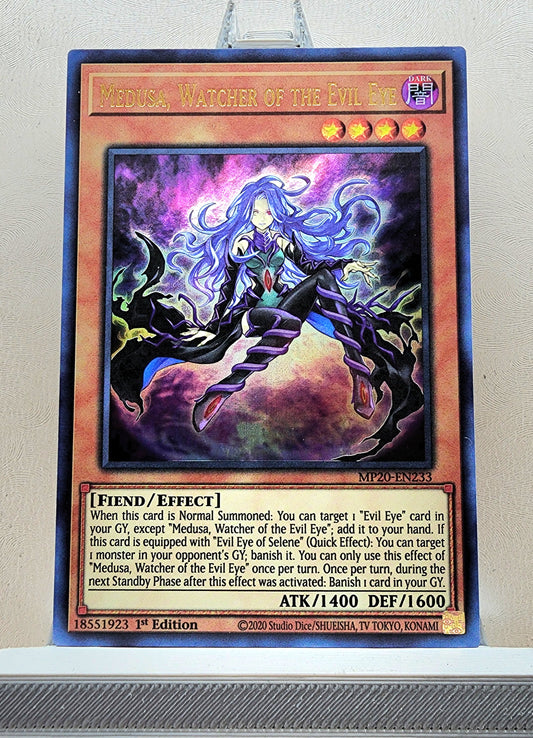 Yugioh! 1x Medusa, Watcher of the Evil Eye (MP20 - Ultra Rare) 1st Edition