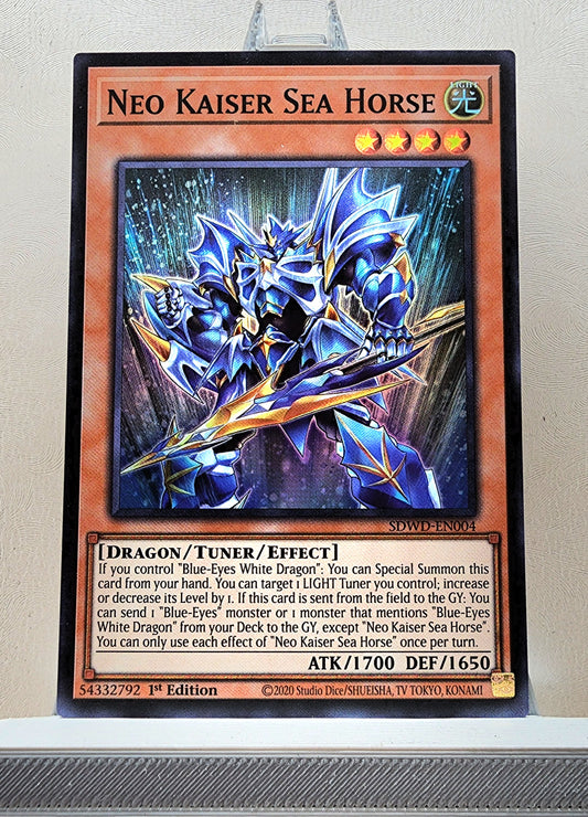 Yugioh! 1x Neo Kaiser Sea Horse (SDWD - Super Rare) 1st Edition