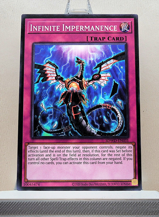 Yugioh! 1x Infinite Impermanence (SDWD - Common) 1st Edition