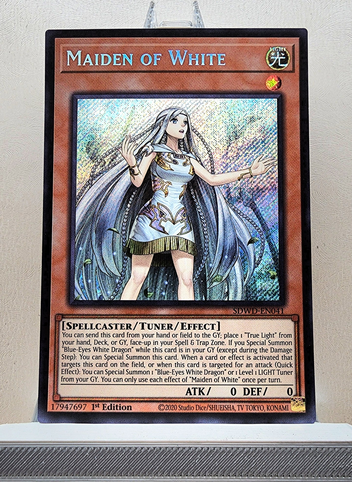 Yugioh! 1x Maiden of White (SDWD - Secret Rare) 1st Edition