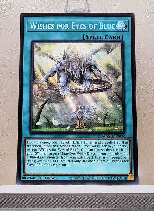 Yugioh! 1x Wishes for Eyes of Blue (SDWD - Secret Rare) 1st Edition