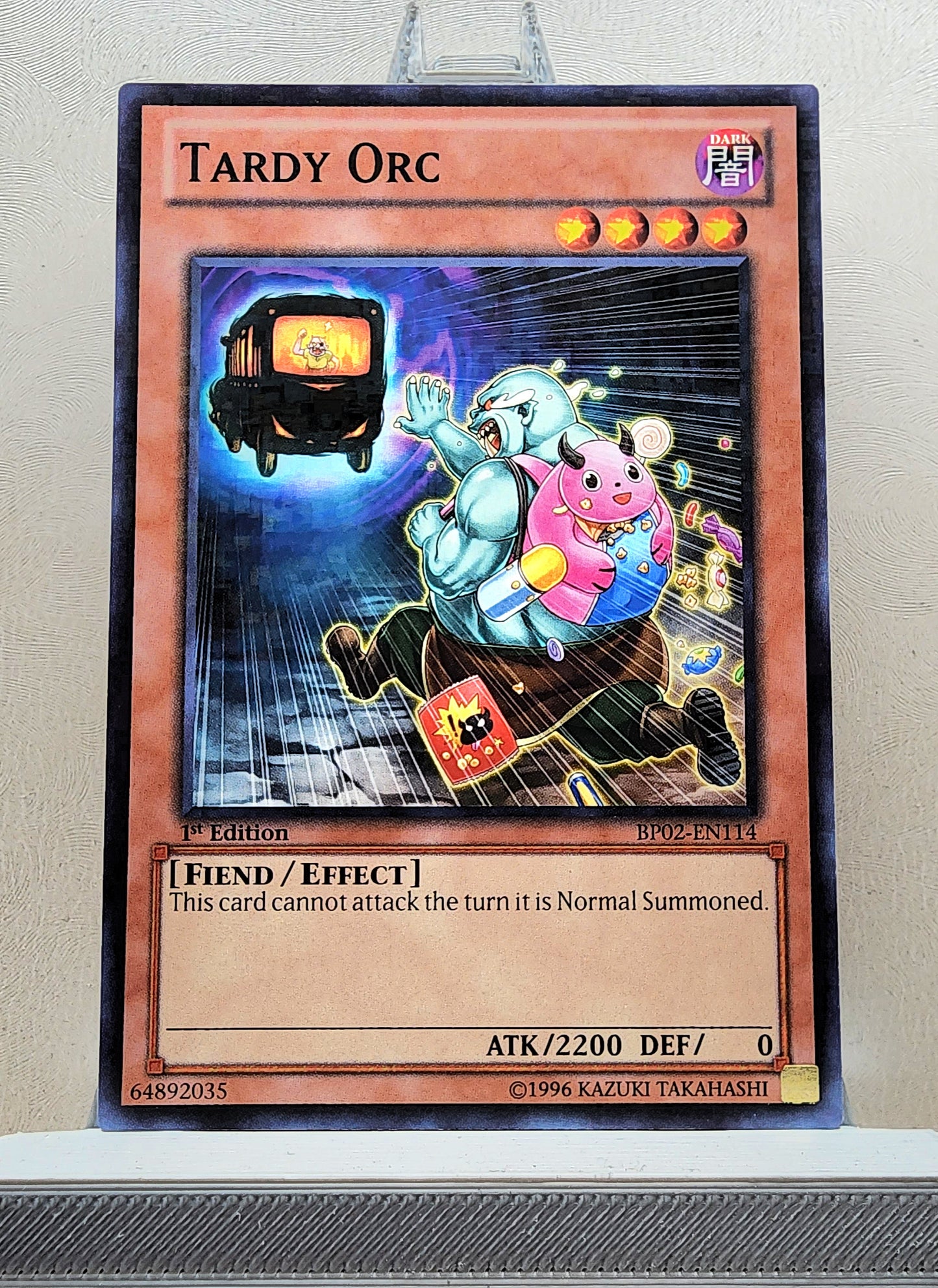 Yugioh! 1x Tardy Orc (BP02 - Mosaic Rare) 1st Edition