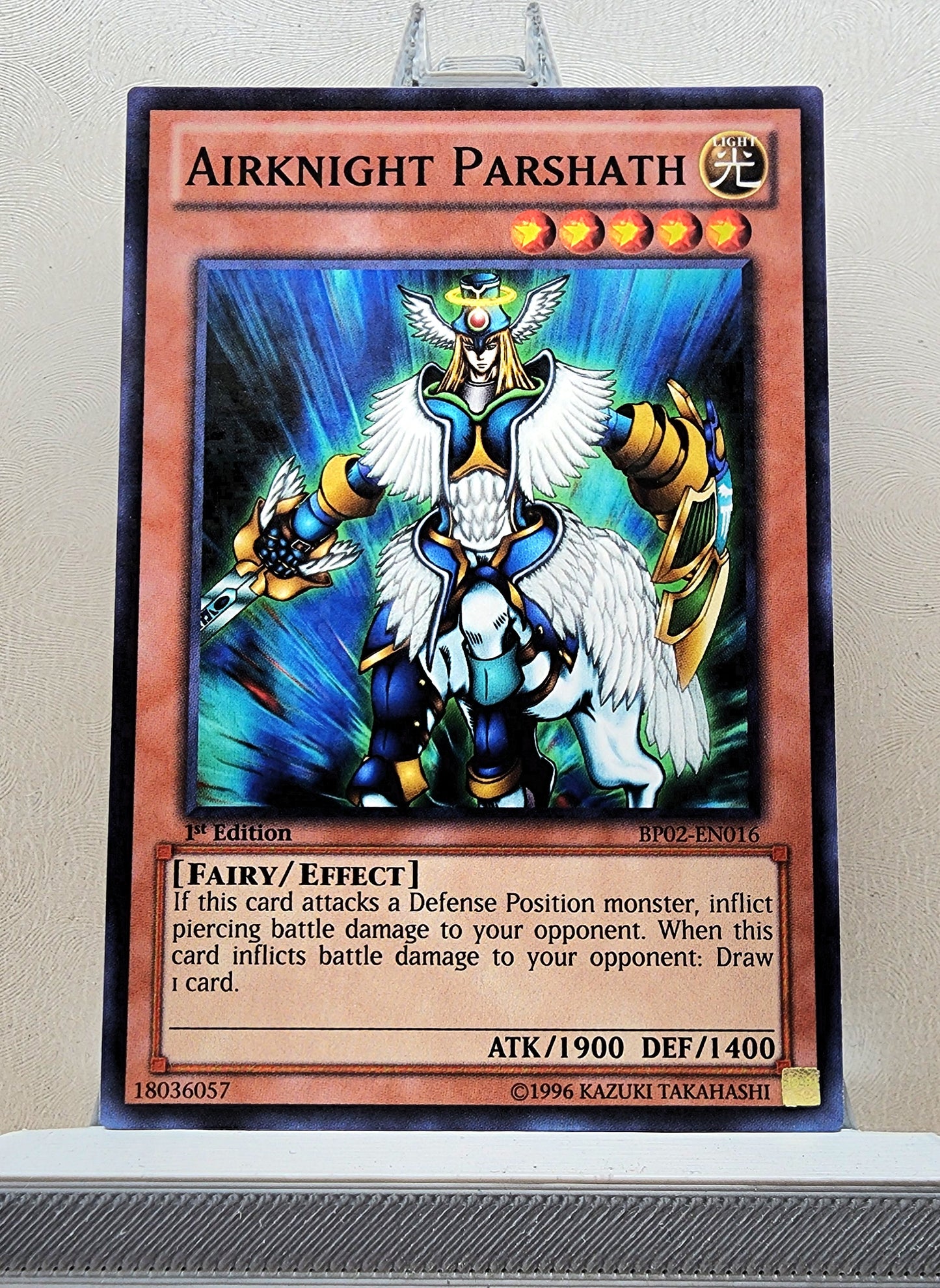 Yugioh! 1x Airknight Parshath (BP02 - Mosaic Rare) 1st Edition