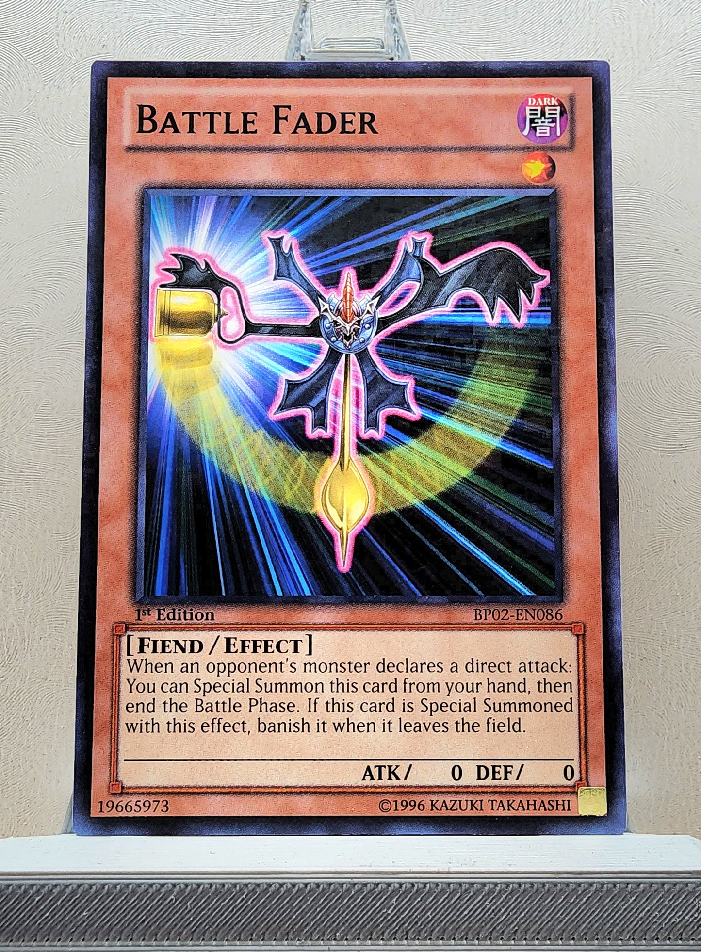Yugioh! 1x Battle Fader (BP02 - Mosaic Rare) 1st Edition