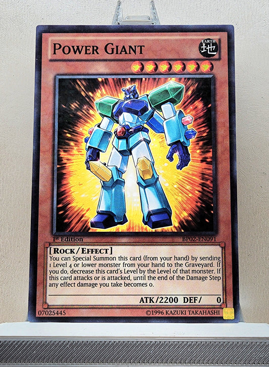 Yugioh! 1x Power Giant (BP02 - Mosaic Rare) 1st Edition