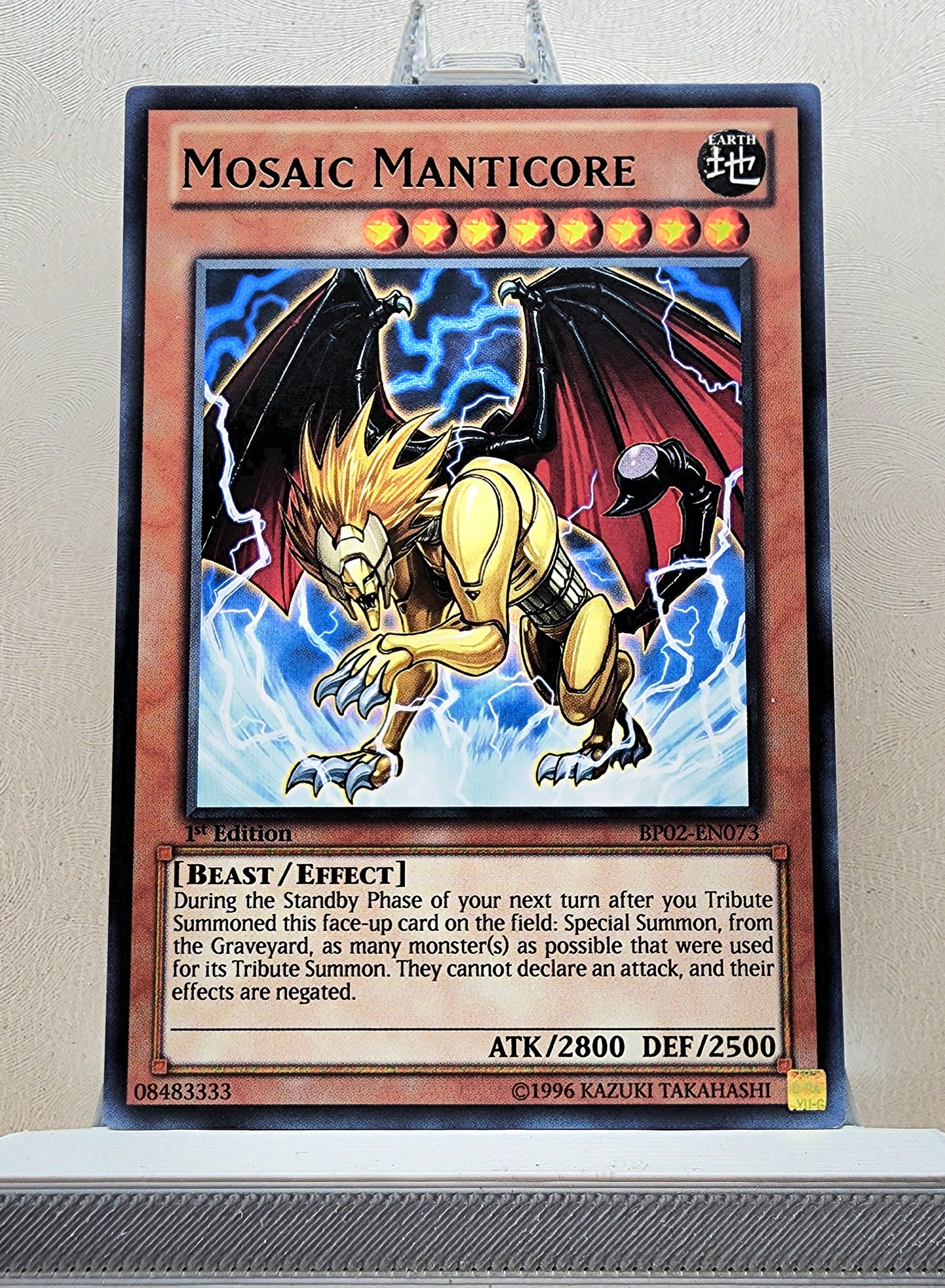 Yugioh! 1x Mosaic Manticore (BP02 - Rare) 1st Edition