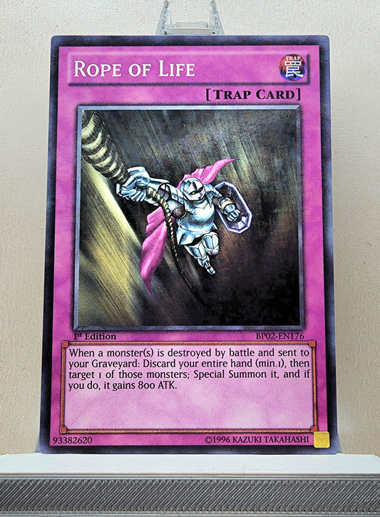 Yugioh! 1x Rope of Life (BP02 - Mosaic Rare) 1st Edition