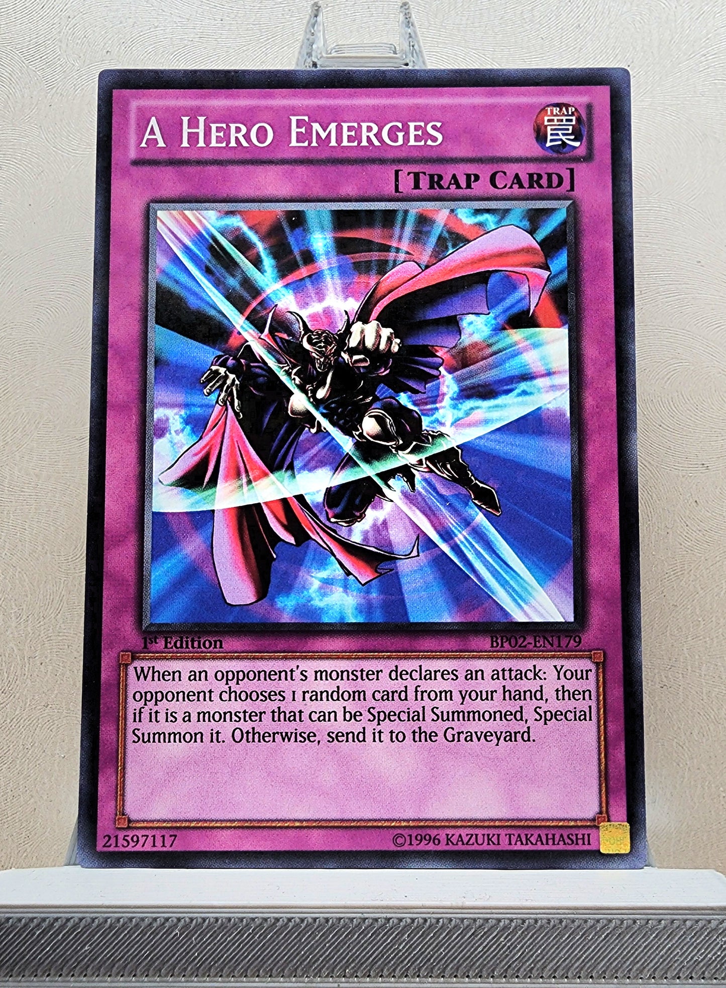 Yugioh! 1x A Hero Emerges (BP02 - Mosaic Rare) 1st Edition
