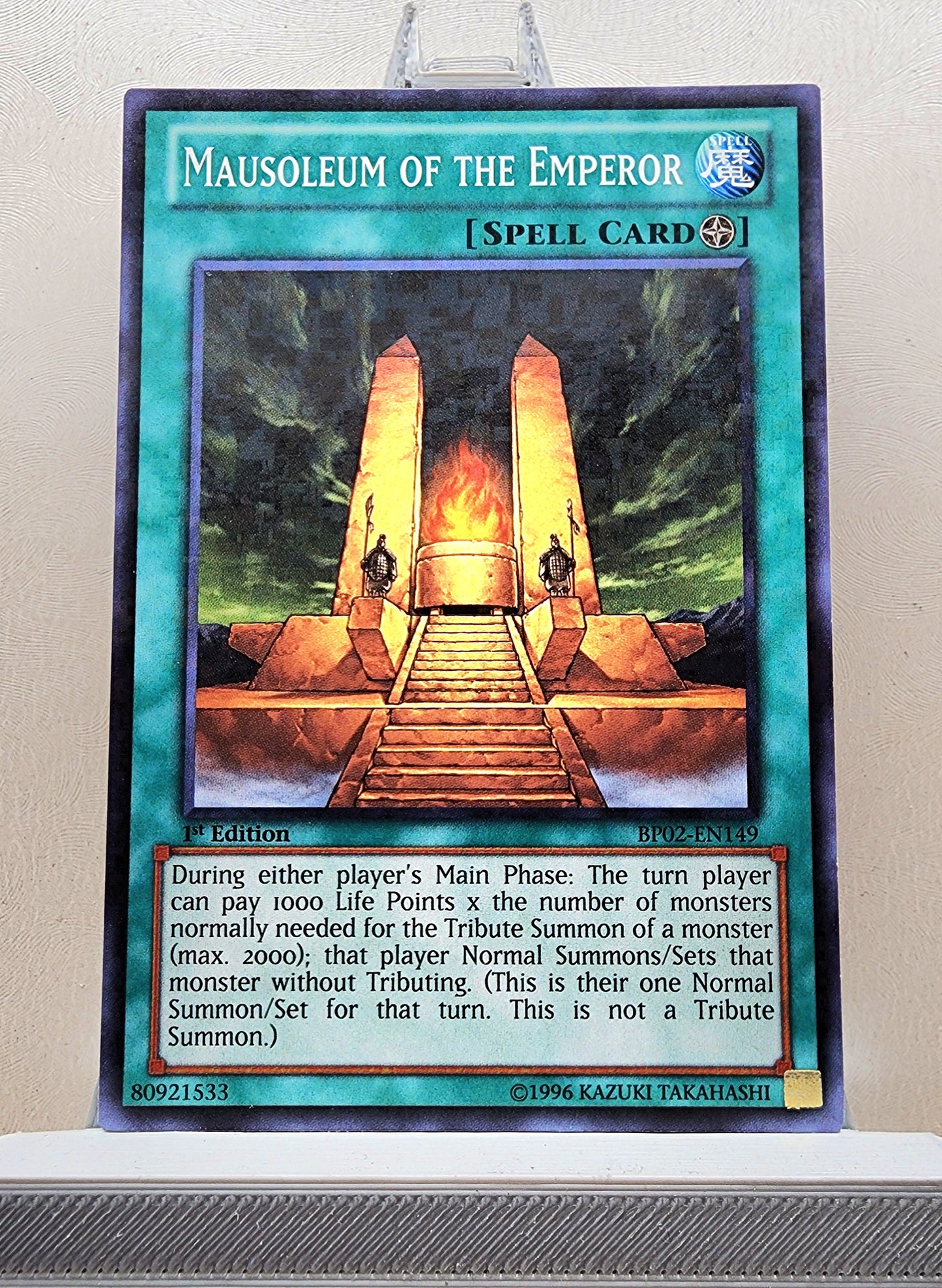 Yugioh! 1x Mausoleum of the Emperor (BP02 - Mosaic Rare) 1st Edition