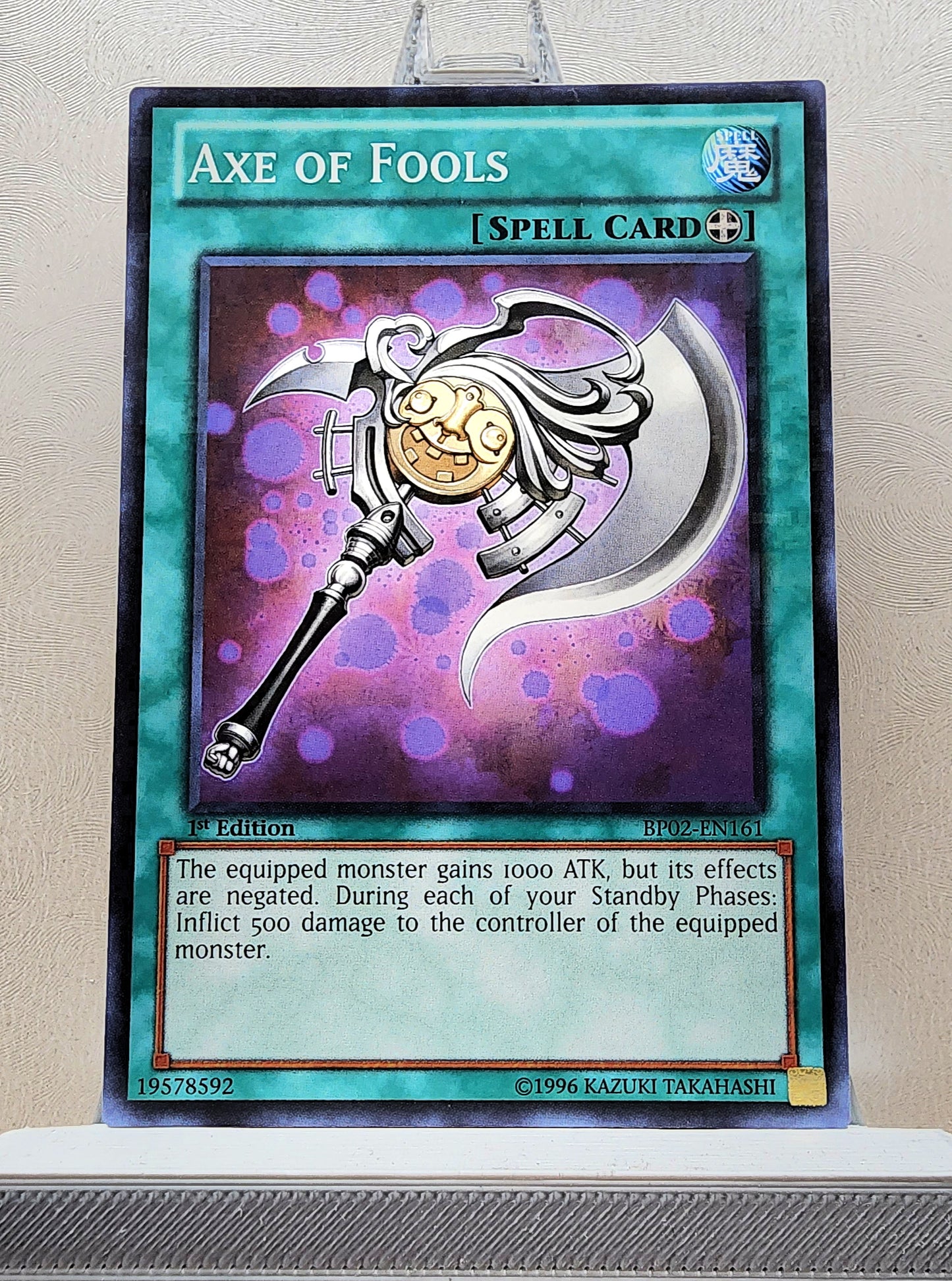 Yugioh! 1x Axe of Fools (BP02 - Mosaic Rare) 1st Edition