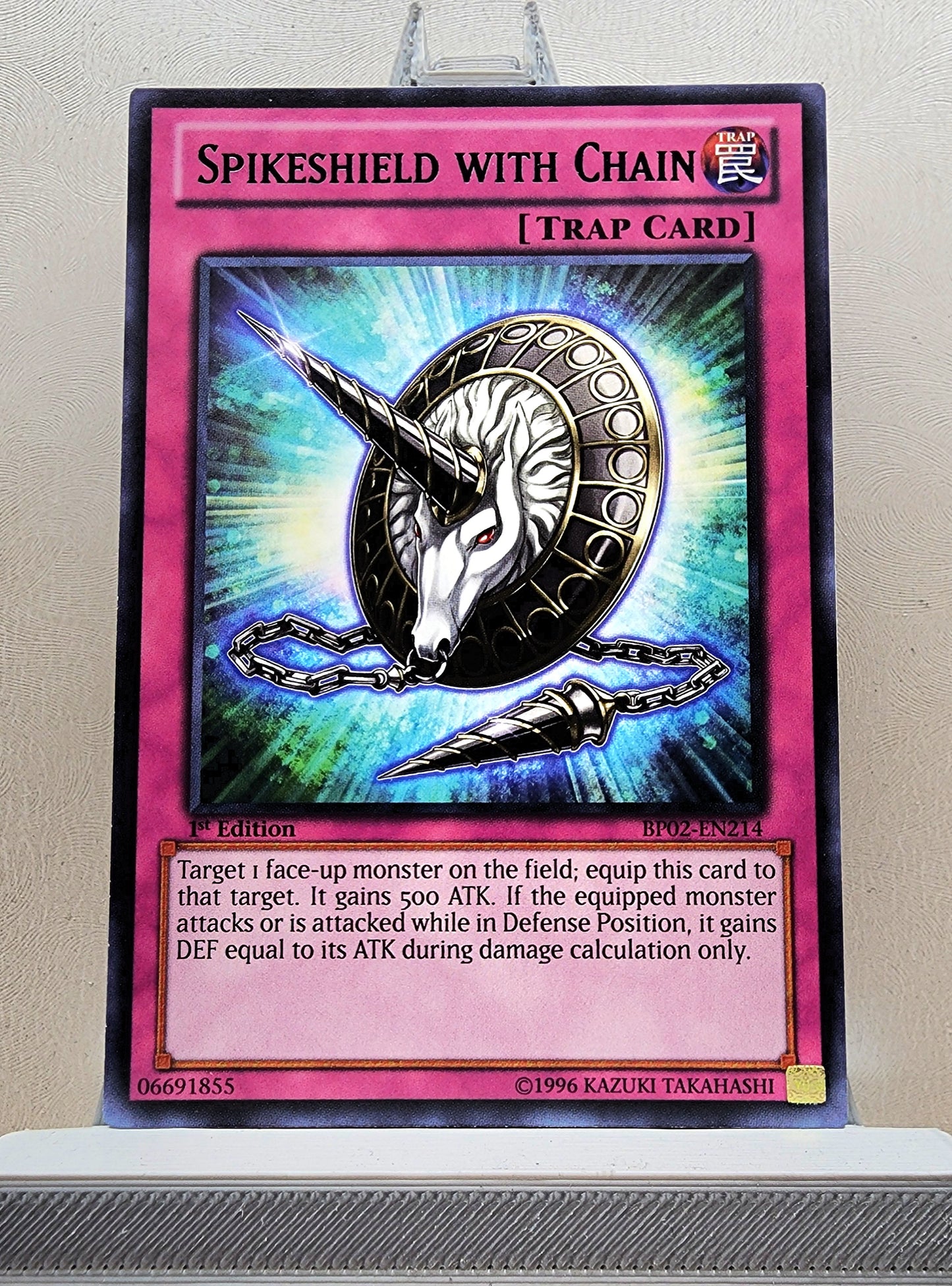 Yugioh! 1x Spikeshield with Chain (BP02 - Rare) 1st Edition
