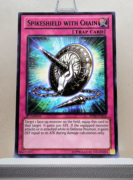 Yugioh! 1x Spikeshield with Chain (BP02 - Rare) 1st Edition