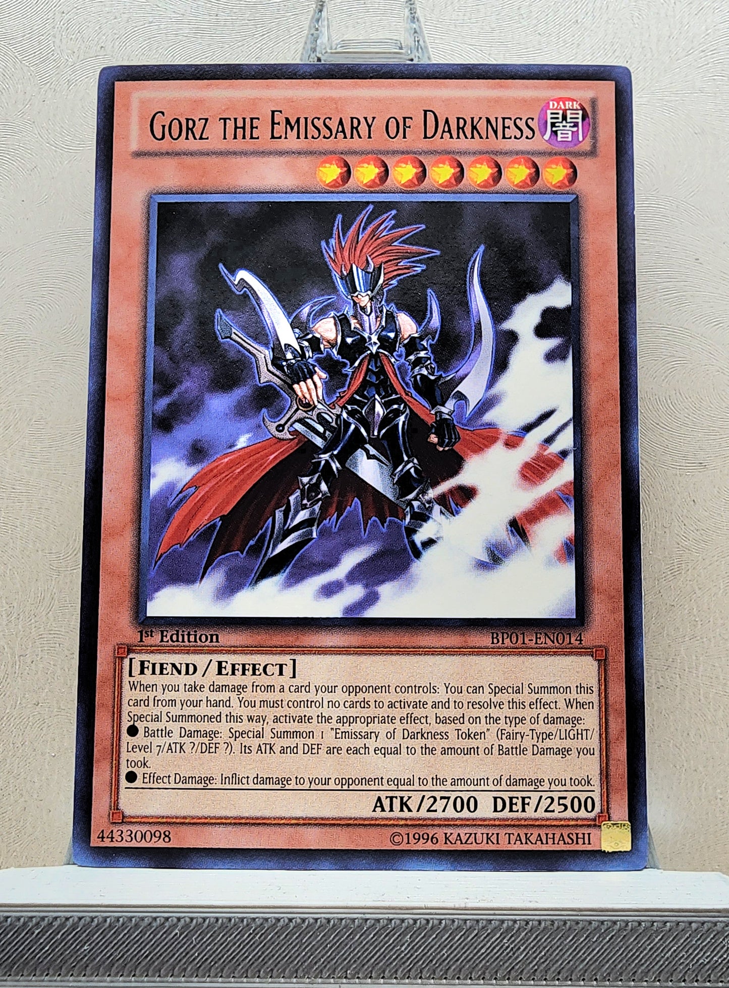 Yugioh! 1x Gorz the Emissary of Darkness (BP01 - Rare) 1st Edition
