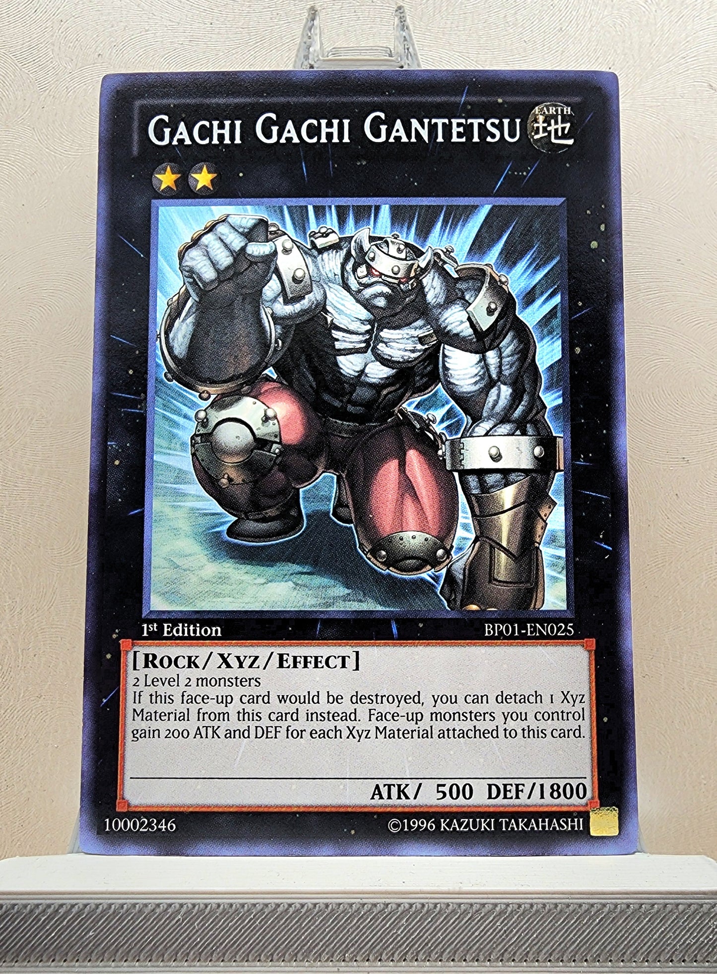Yugioh! 1x Gachi Gachi Gantetsu (BP01 - Rare) 1st Edition