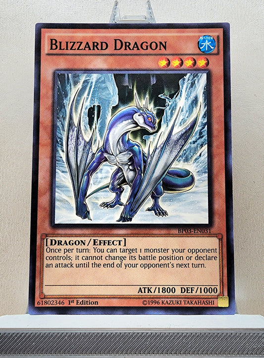 Yugioh! 1x Blizzard Dragon (BP03 - Shatterfoil Rare) 1st Edition