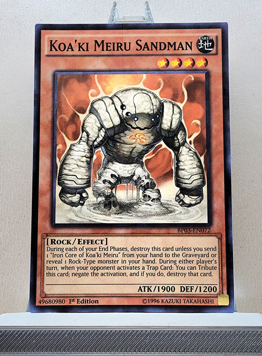Yugioh! 1x Koa'ki Meiru Sandman (BP03 - Shatterfoil Rare) 1st Edition