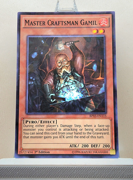 Yugioh! 1x Master Craftsman Gamil (BP03 - Shatterfoil Rare) 1st Edition