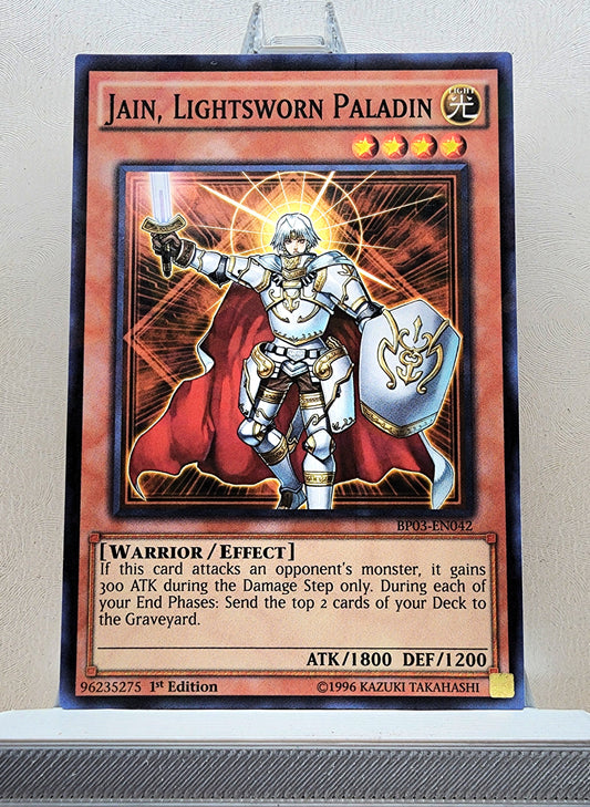 Yugioh! 1x Jain, Lightsworn Paladin (BP03 - Shatterfoil Rare) 1st Edition