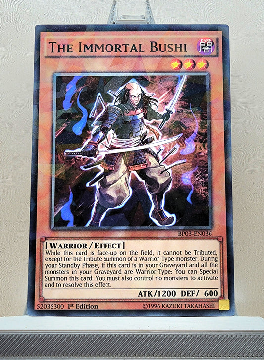 Yugioh! 1x The Immortal Bushi (BP03 - Shatterfoil Rare) 1st Edition