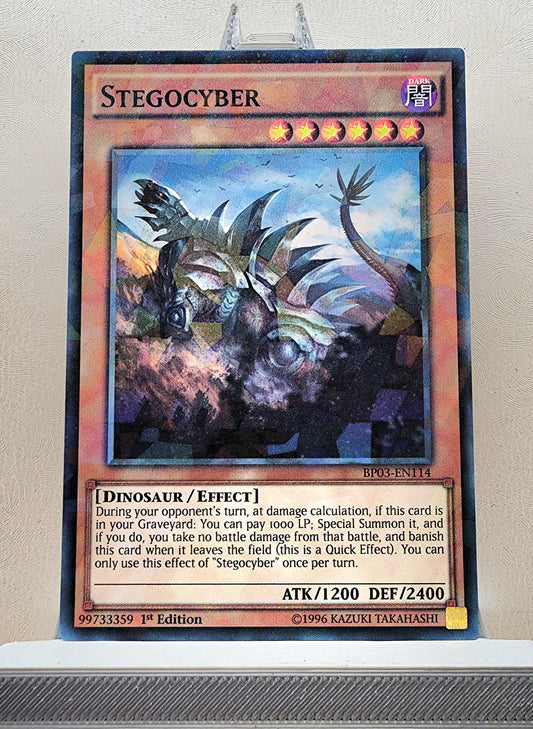 Yugioh! 1x Stegocyber (BP03 - Shatterfoil Rare) 1st Edition