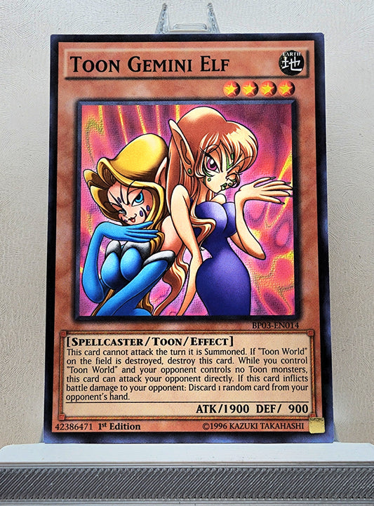 Yugioh! 1x Toon Gemini Elf (BP03 - Shatterfoil Rare) 1st Edition