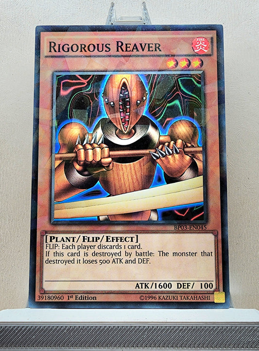 Yugioh! 1x Rigorous Reaver (BP03 - Shatterfoil Rare) 1st Edition