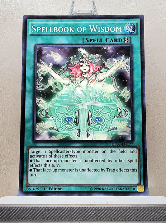 Yugioh! 1x Spellbook of Wisdom (BP03 - Shatterfoil Rare) 1st Edition