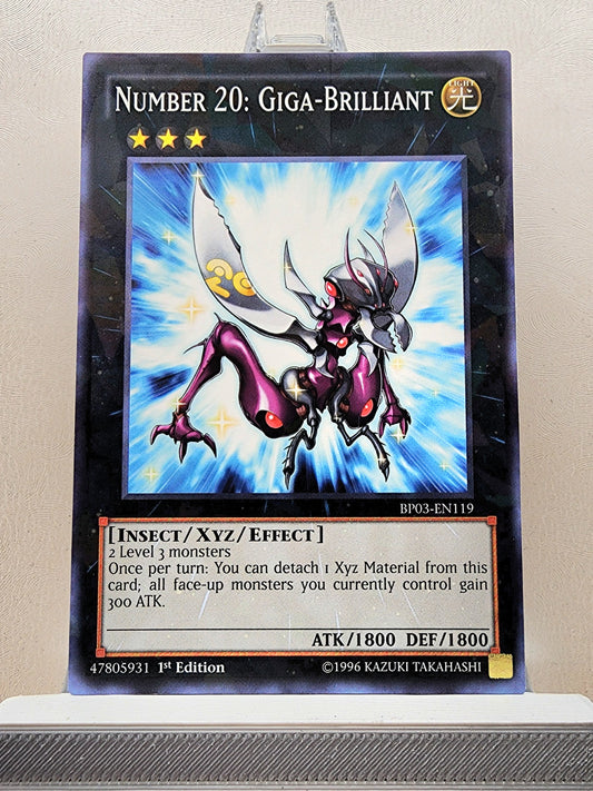 Yugioh! 1x Number 20: Giga-Brilliant (BP03 - Shatterfoil Rare) 1st Edition