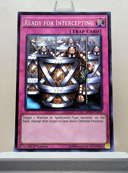 Yugioh! 1x Ready for Intercepting (BP03 - Shatterfoil Rare) 1st Edition