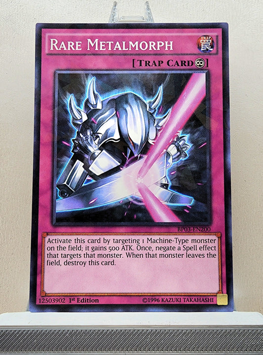 Yugioh! 1x Rare Metalmorph (BP03 - Shatterfoil Rare) 1st Edition