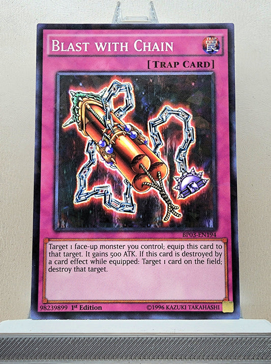 Yugioh! 1x Blast with Chain (BP03 - Shatterfoil Rare) 1st Edition