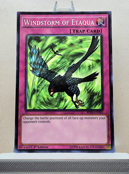 Yugioh! 1x Windstorm of Etaqua (BP03 - Shatterfoil Rare) 1st Edition