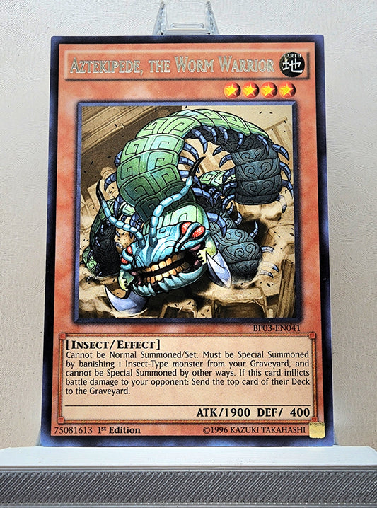 Yugioh! 1x Aztekipede, the Worm Warrior (BP03 - Rare) 1st Edition