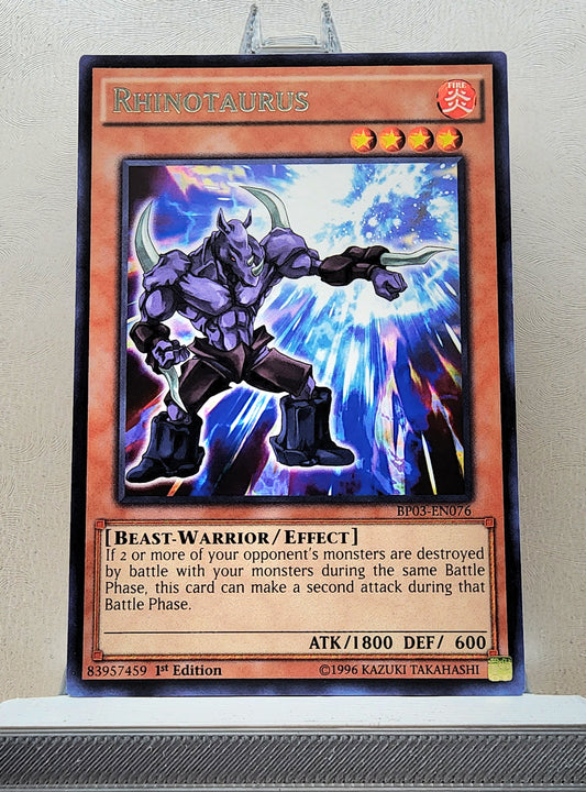 Yugioh! 1x Rhinotaurus (BP03 - Rare) 1st Edition