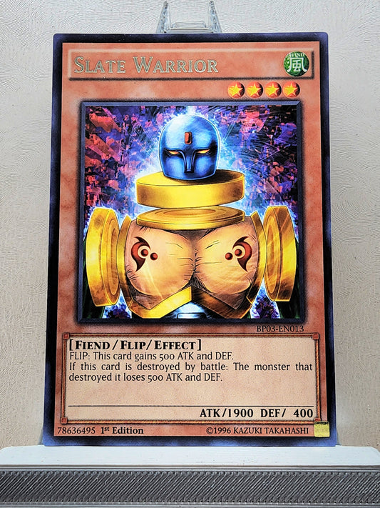 Yugioh! 1x Slate Warrior (BP03 - Rare) 1st Edition